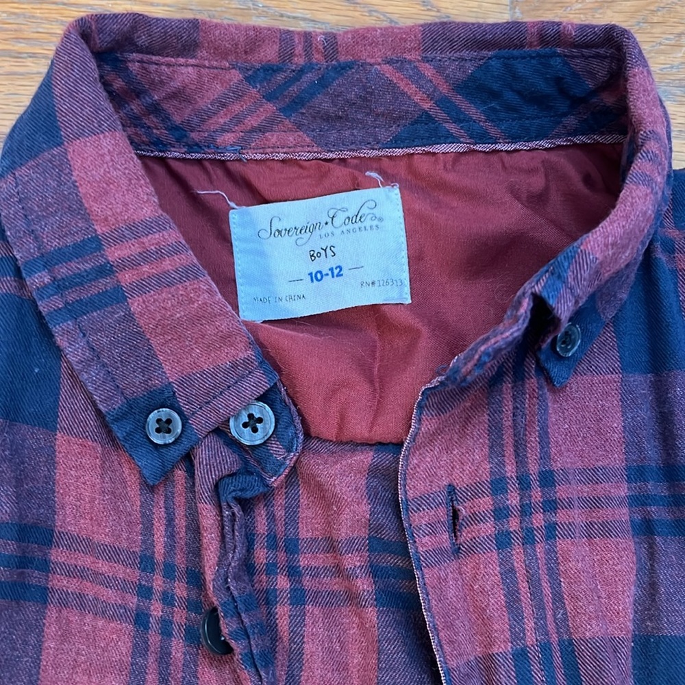 Sovereign Code flannel button down - Picture 2 of 6
